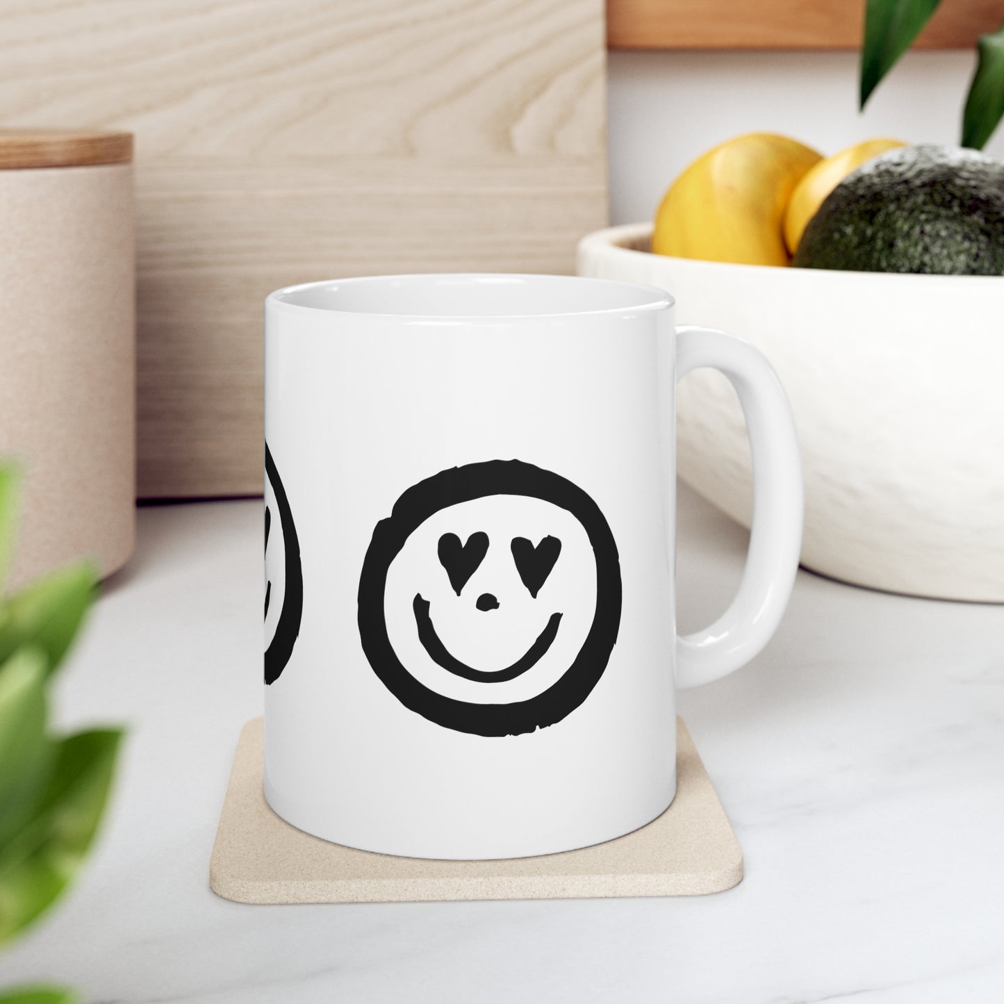 Smile Heart Happy Coffee Mug